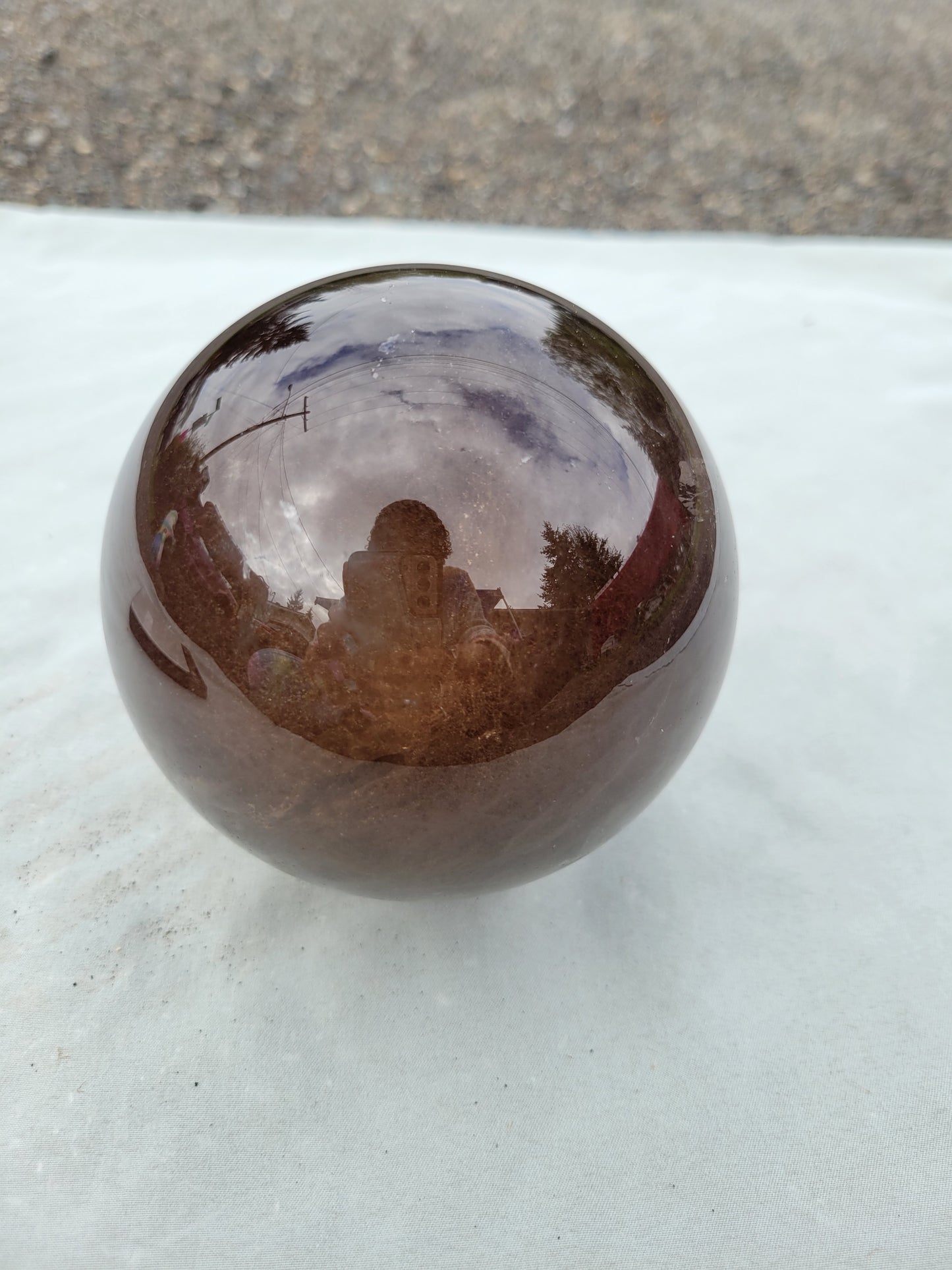 Smokey quartz sphere