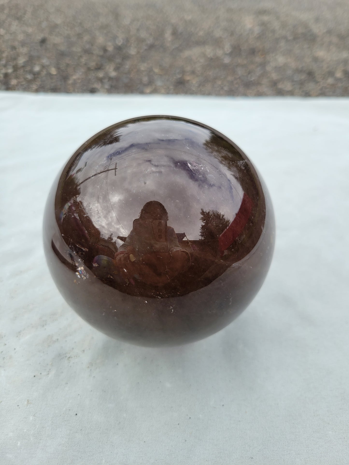 Smokey quartz sphere