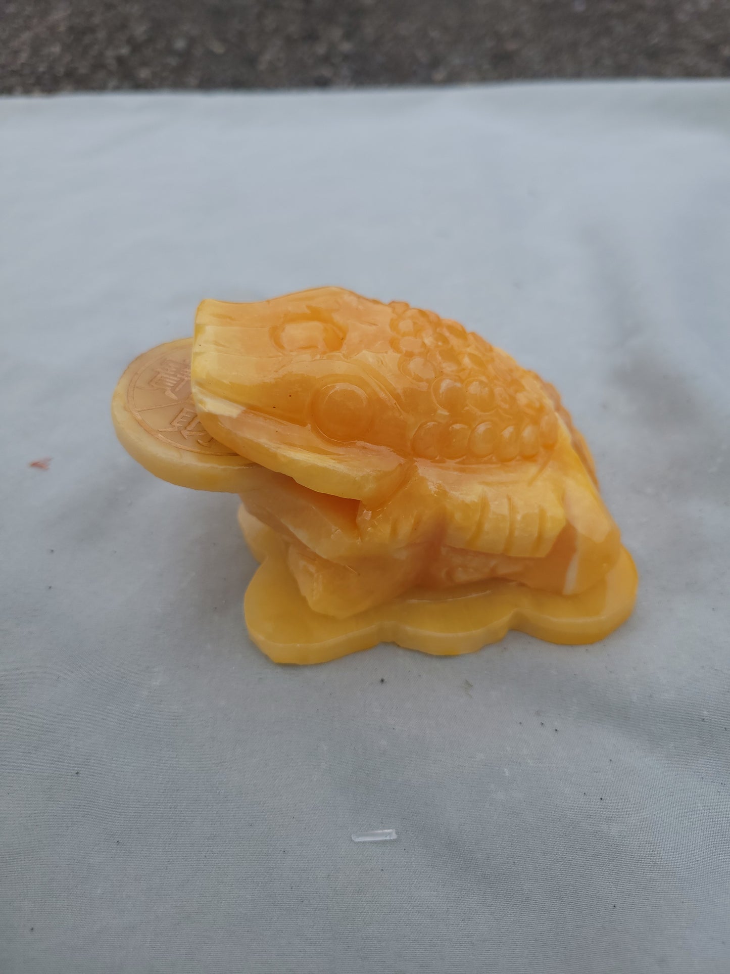 Yellow Jade Lucky Money Frog #2