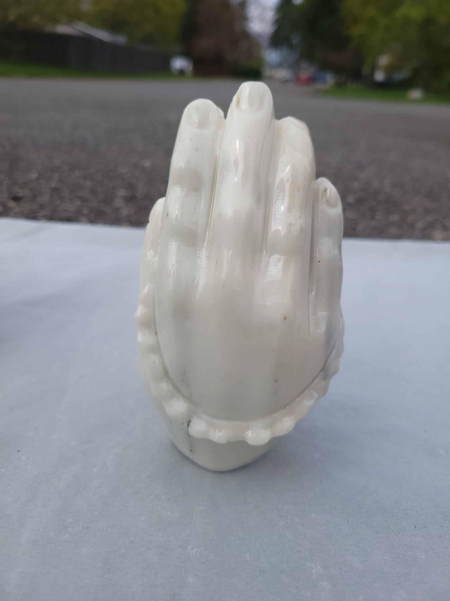 White Jade Prayer Hands