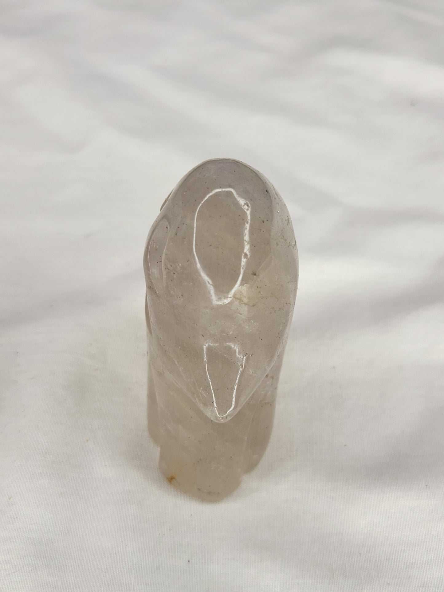 Clear Quartz w/Golden Healer Ghost