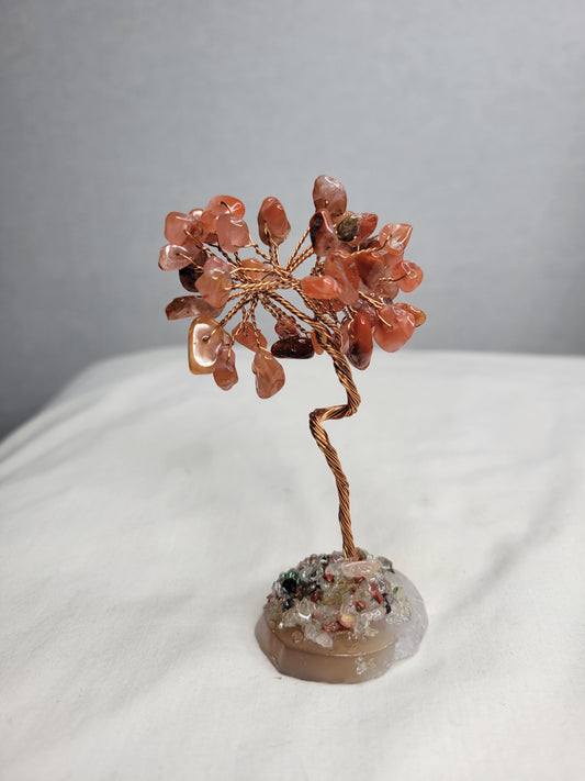 Carnelian with Agate Base Money Tree