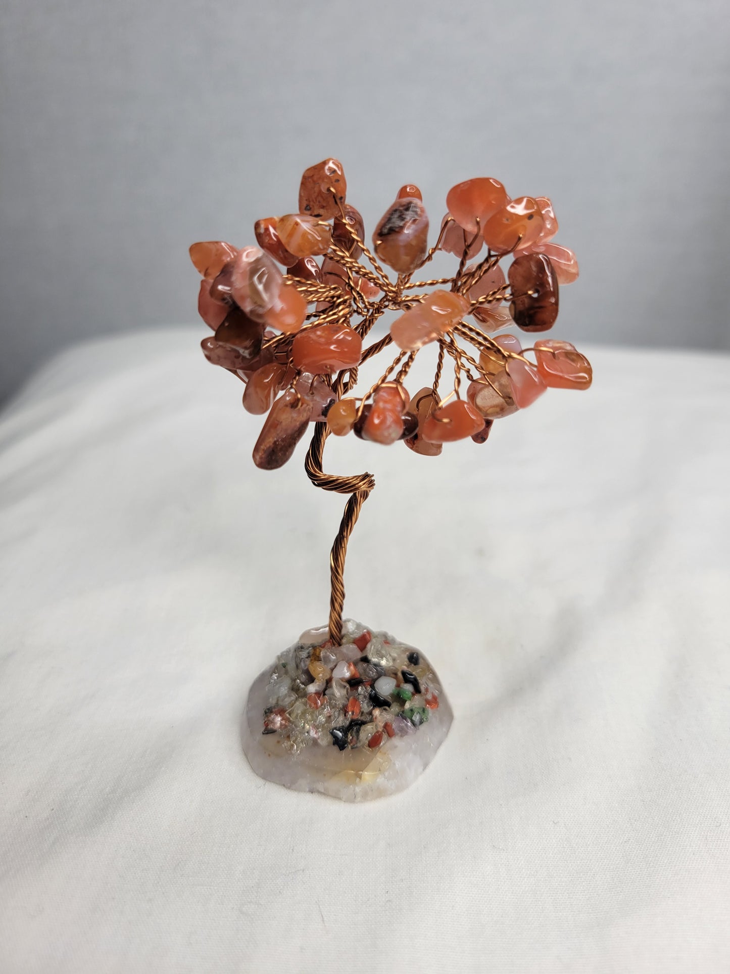 Carnelian with Agate Base Money Tree