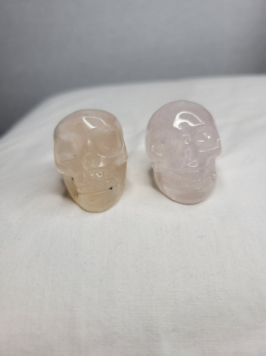 Rose Quartz Skulls