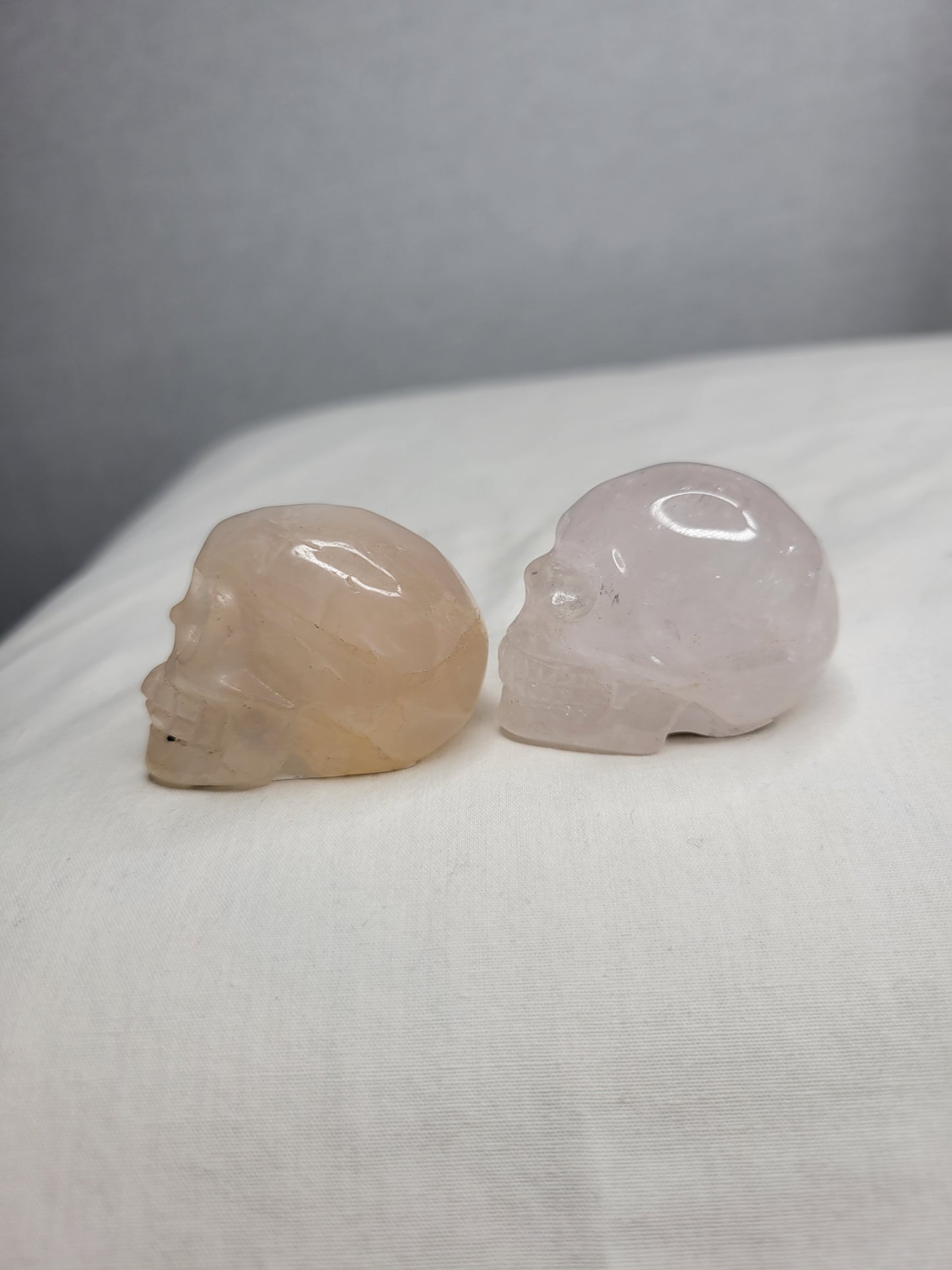 Rose Quartz Skulls