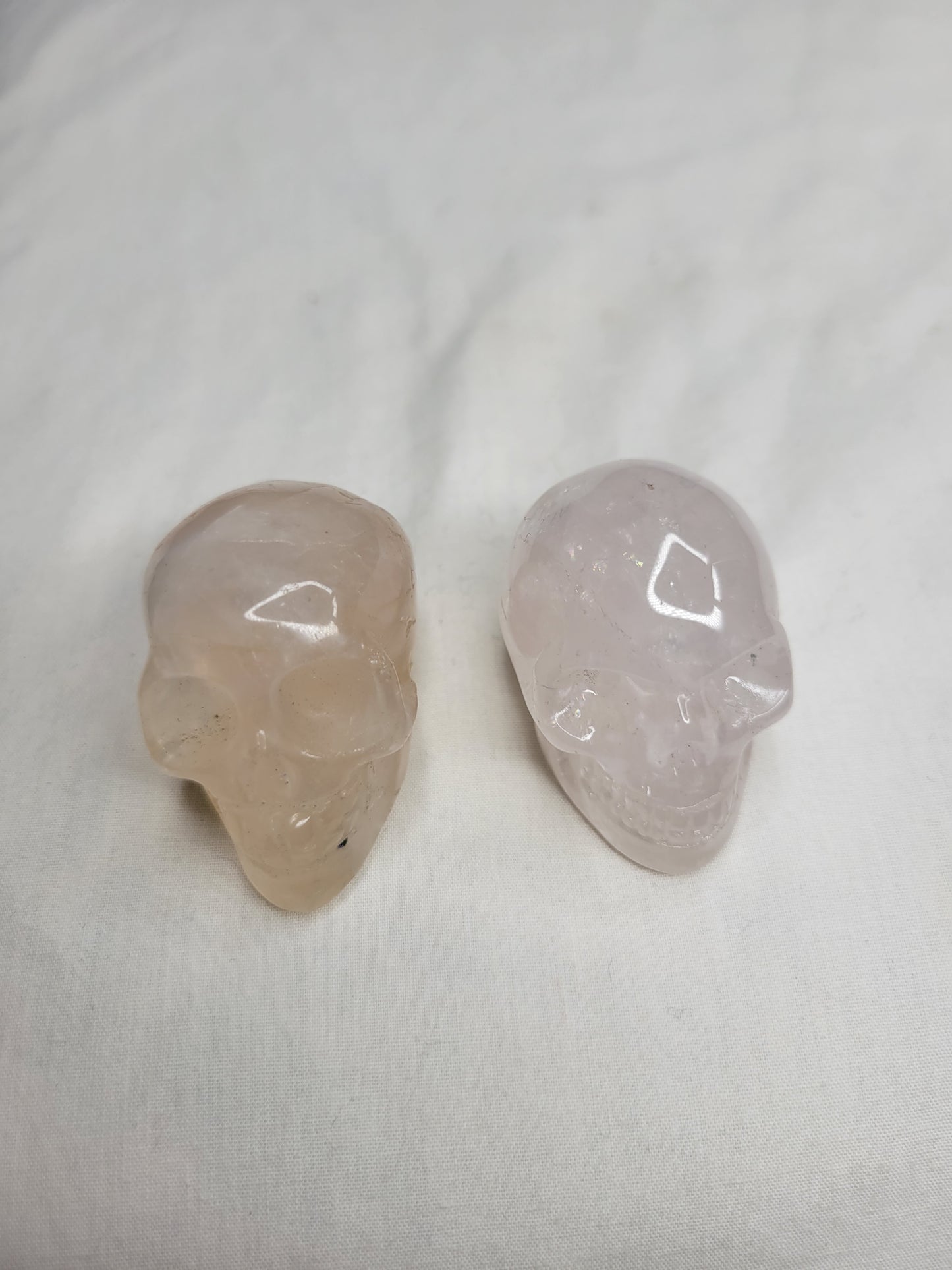 Rose Quartz Skulls