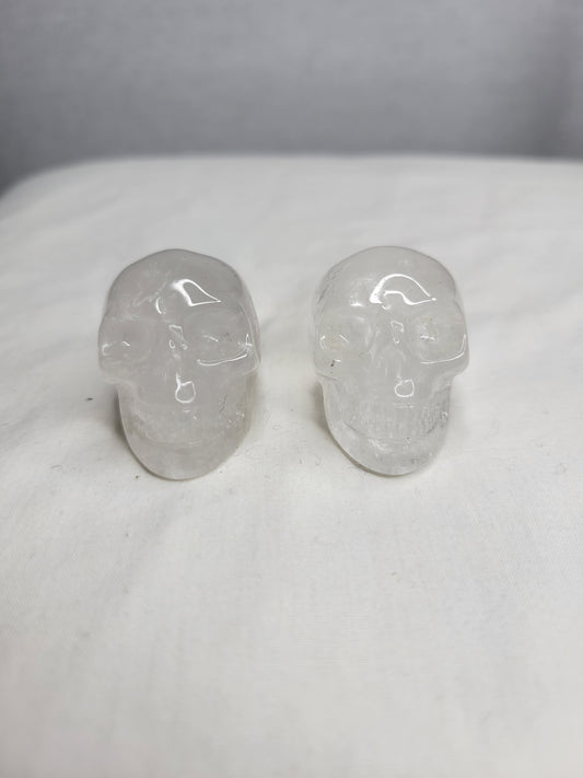 Clear Quartz Skulls