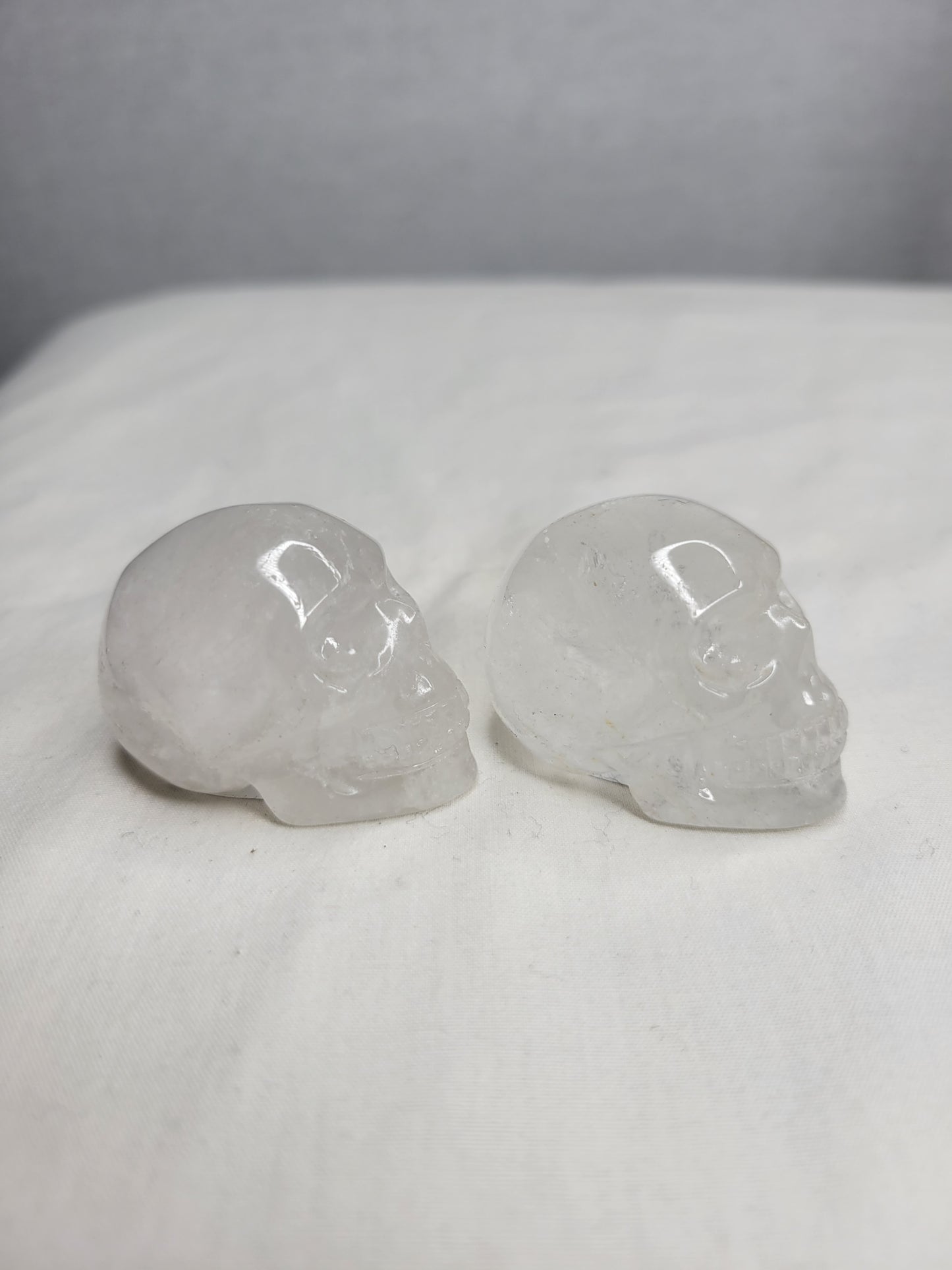 Clear Quartz Skulls