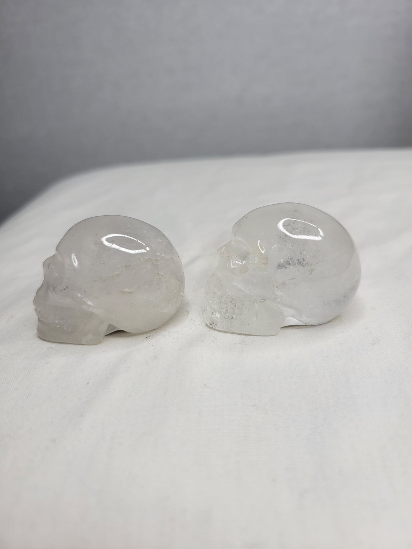 Clear Quartz Skulls