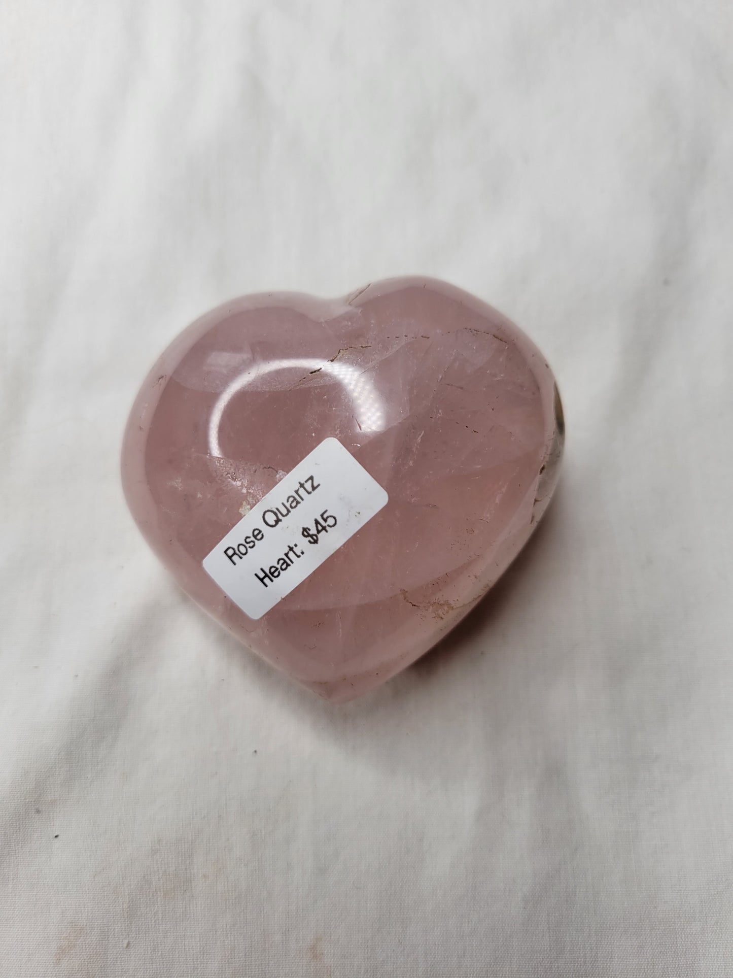 Rose Quartz Heart