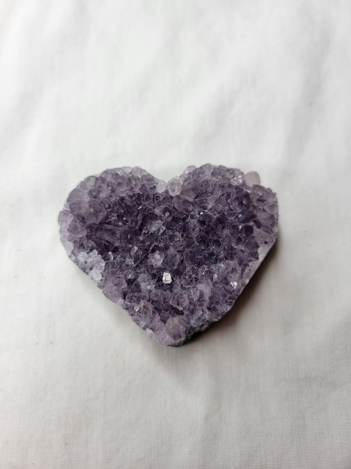 Amethyst Cluster Heart