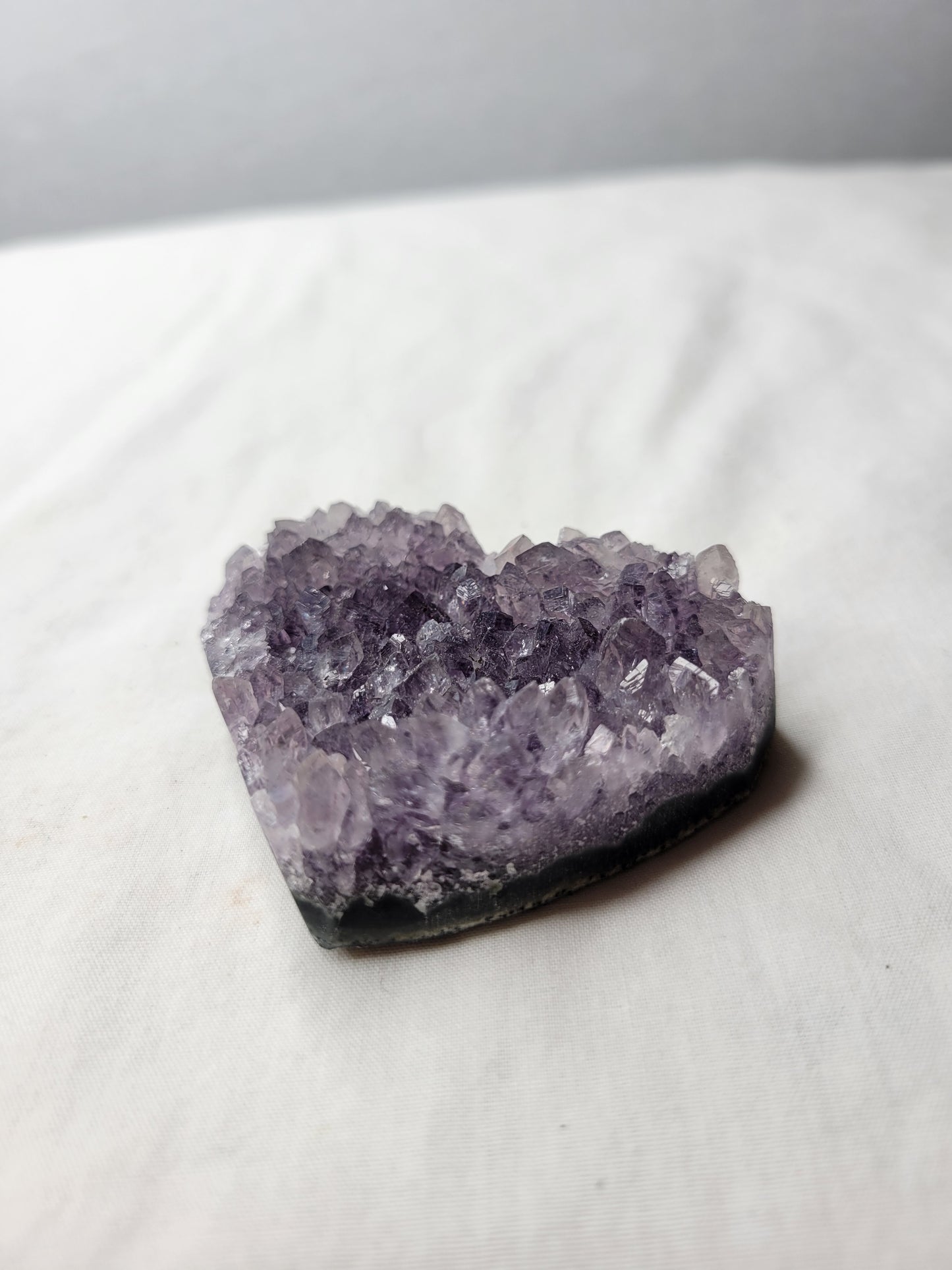 Amethyst Cluster Heart