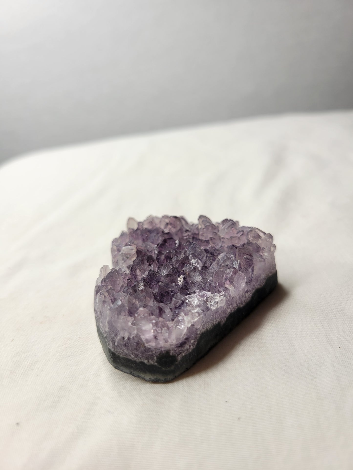 Amethyst Cluster Heart