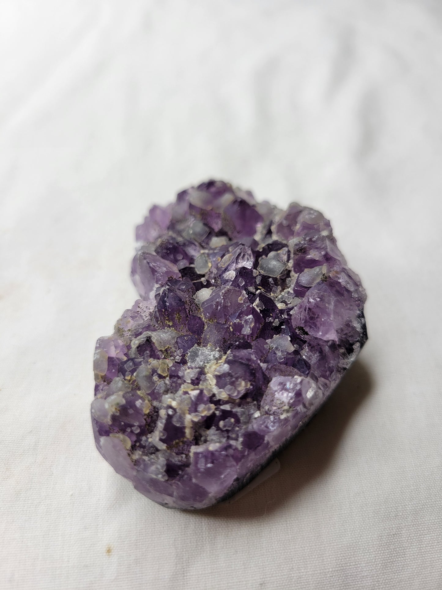 Amethyst with Quartz Cluster Heart