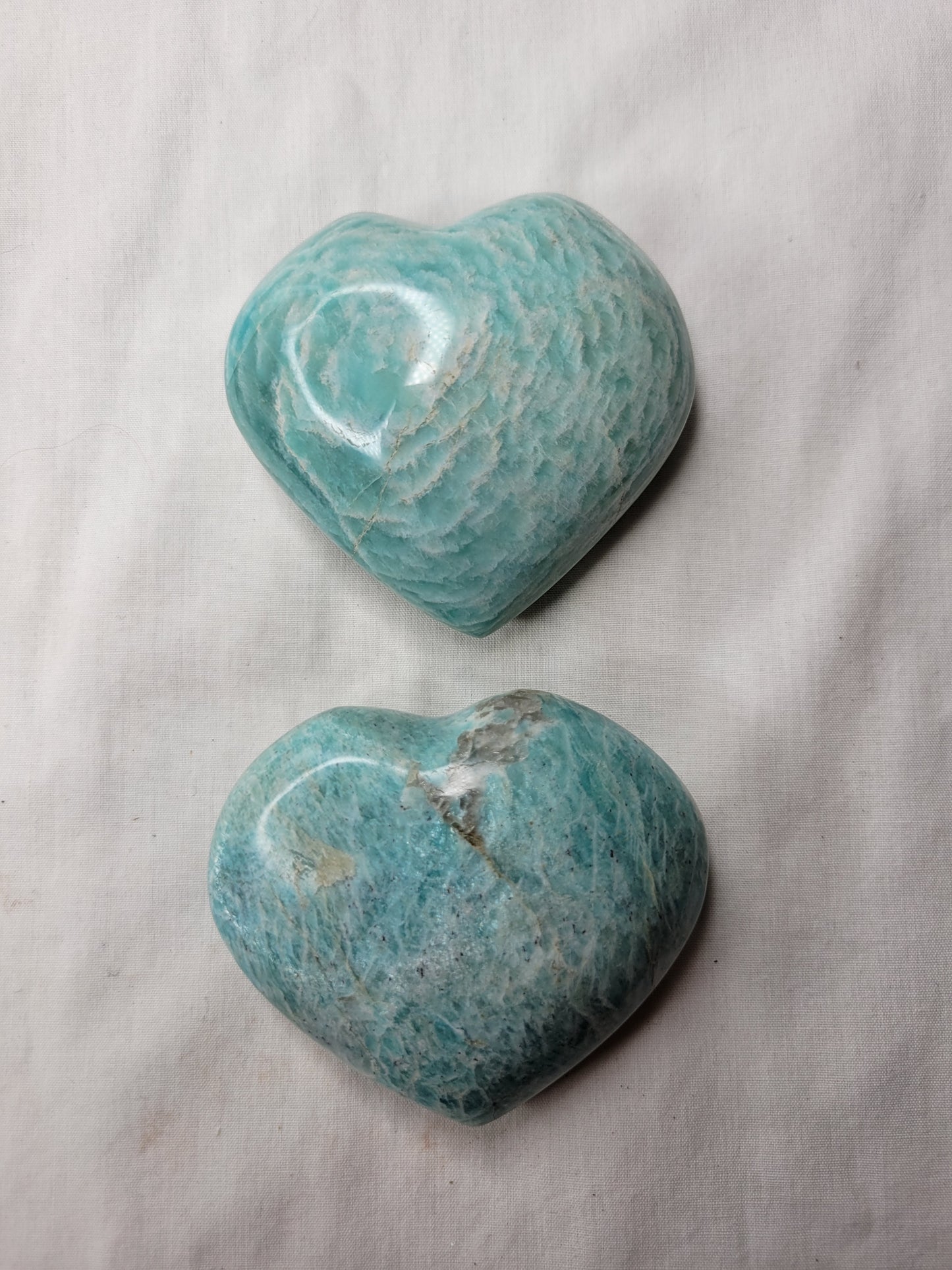 Amazonite Hearts