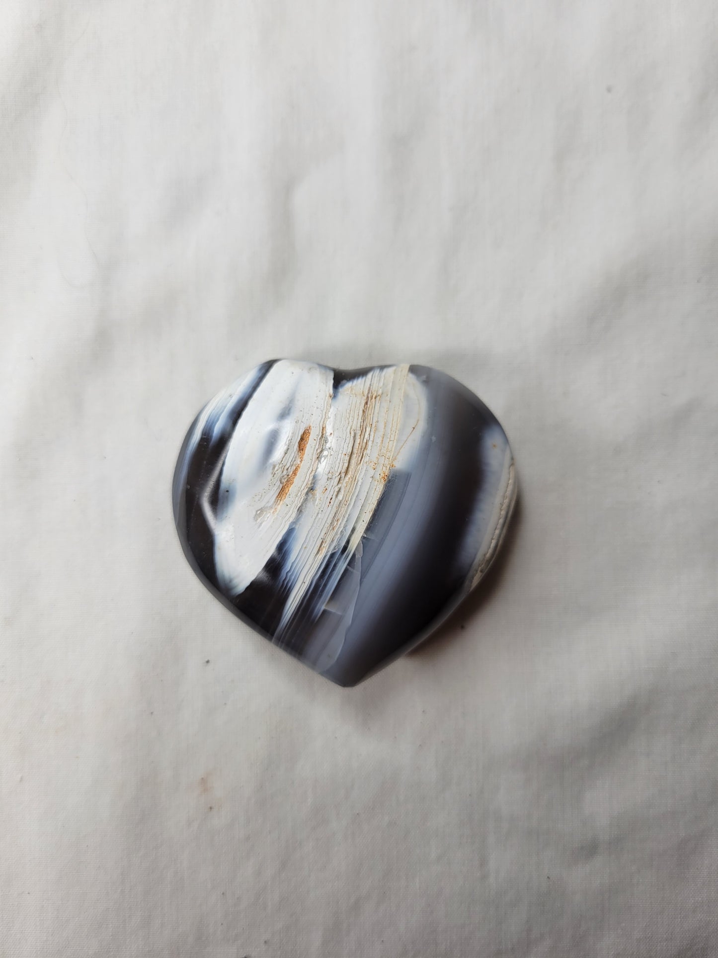 Orca Agate Hearts