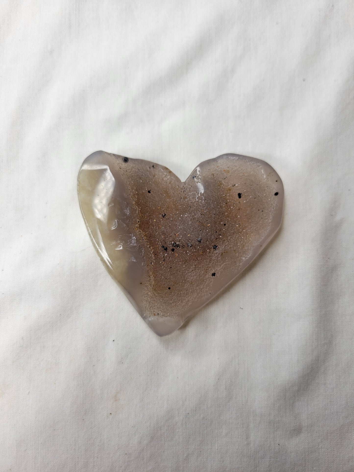 Agate with Dendrite Heart