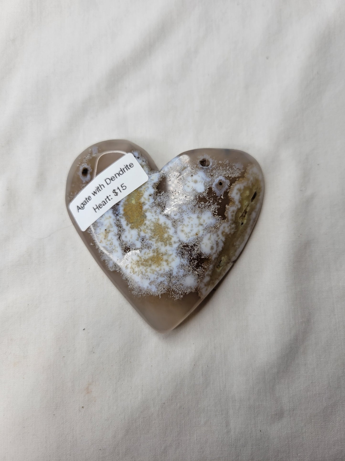 Agate with Dendrite Heart