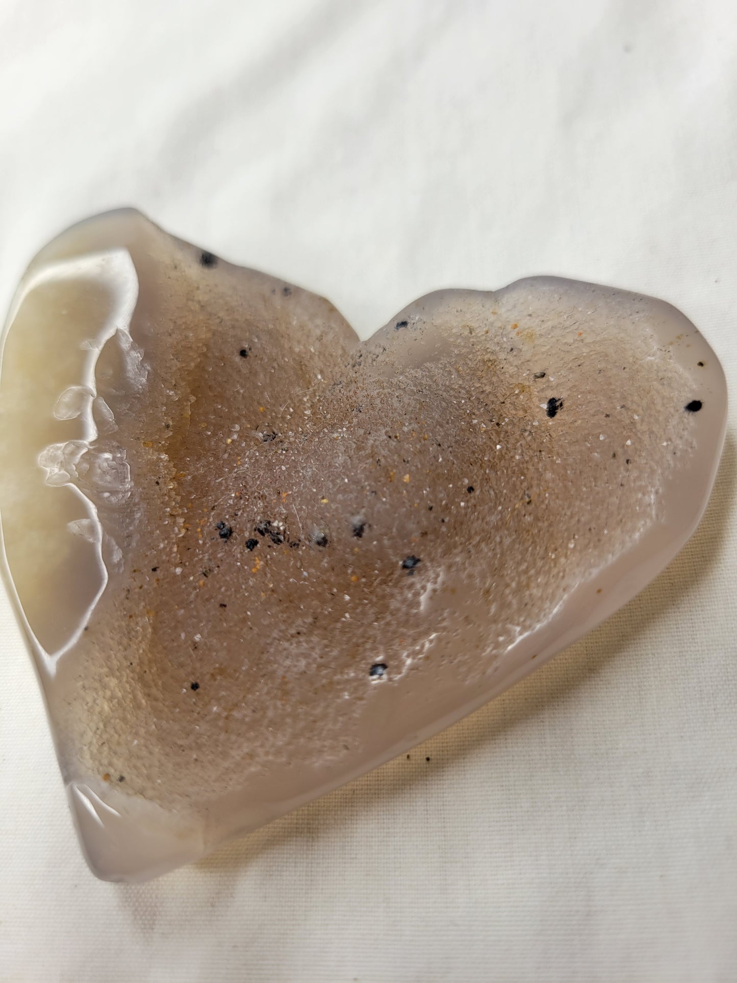 Agate with Dendrite Heart