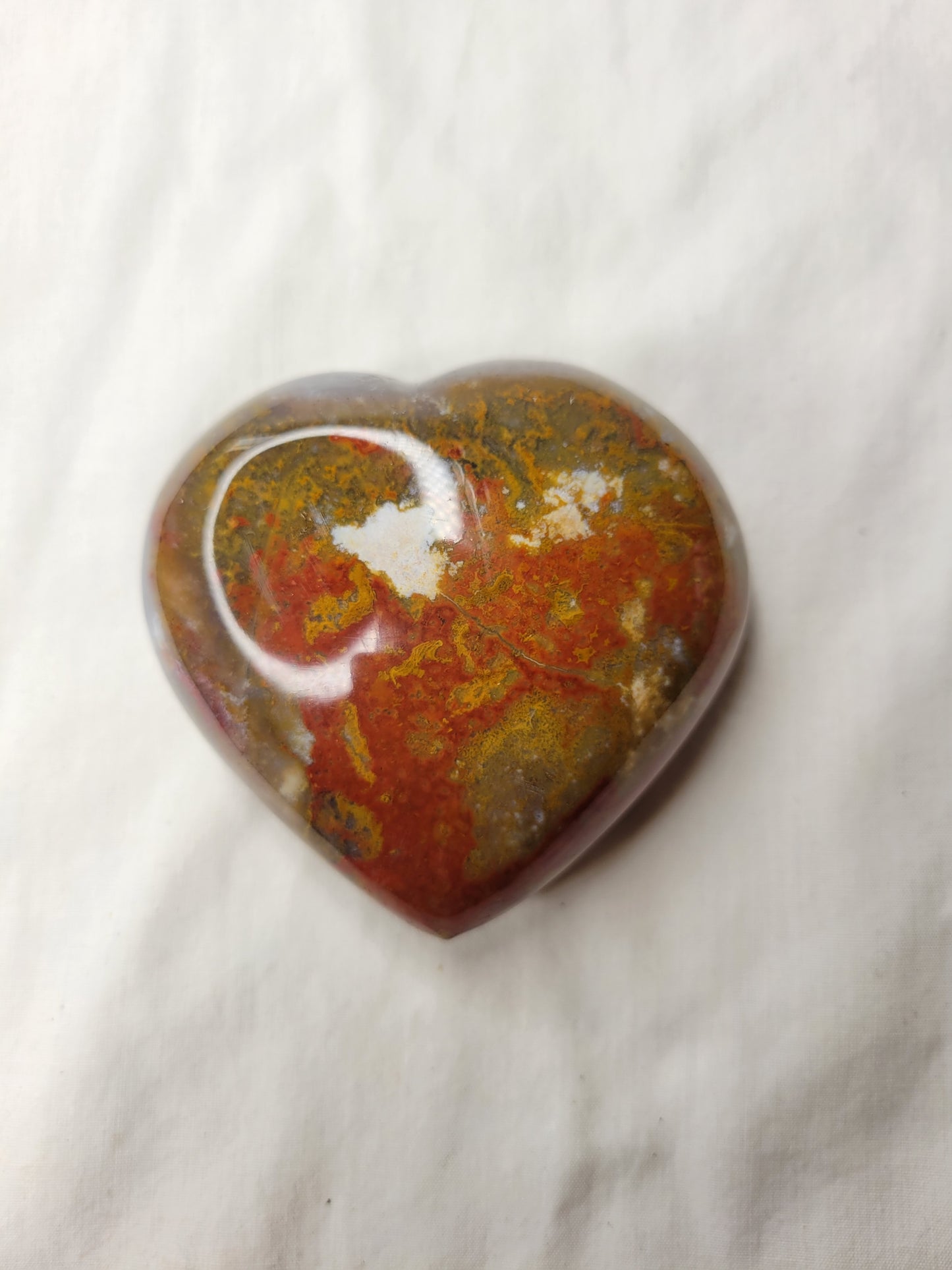 Ocean Jasper/Orca Agate Heart