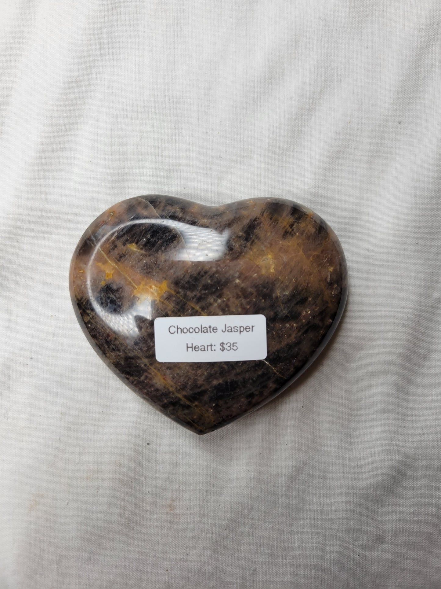 Chocolate Jasper Heart