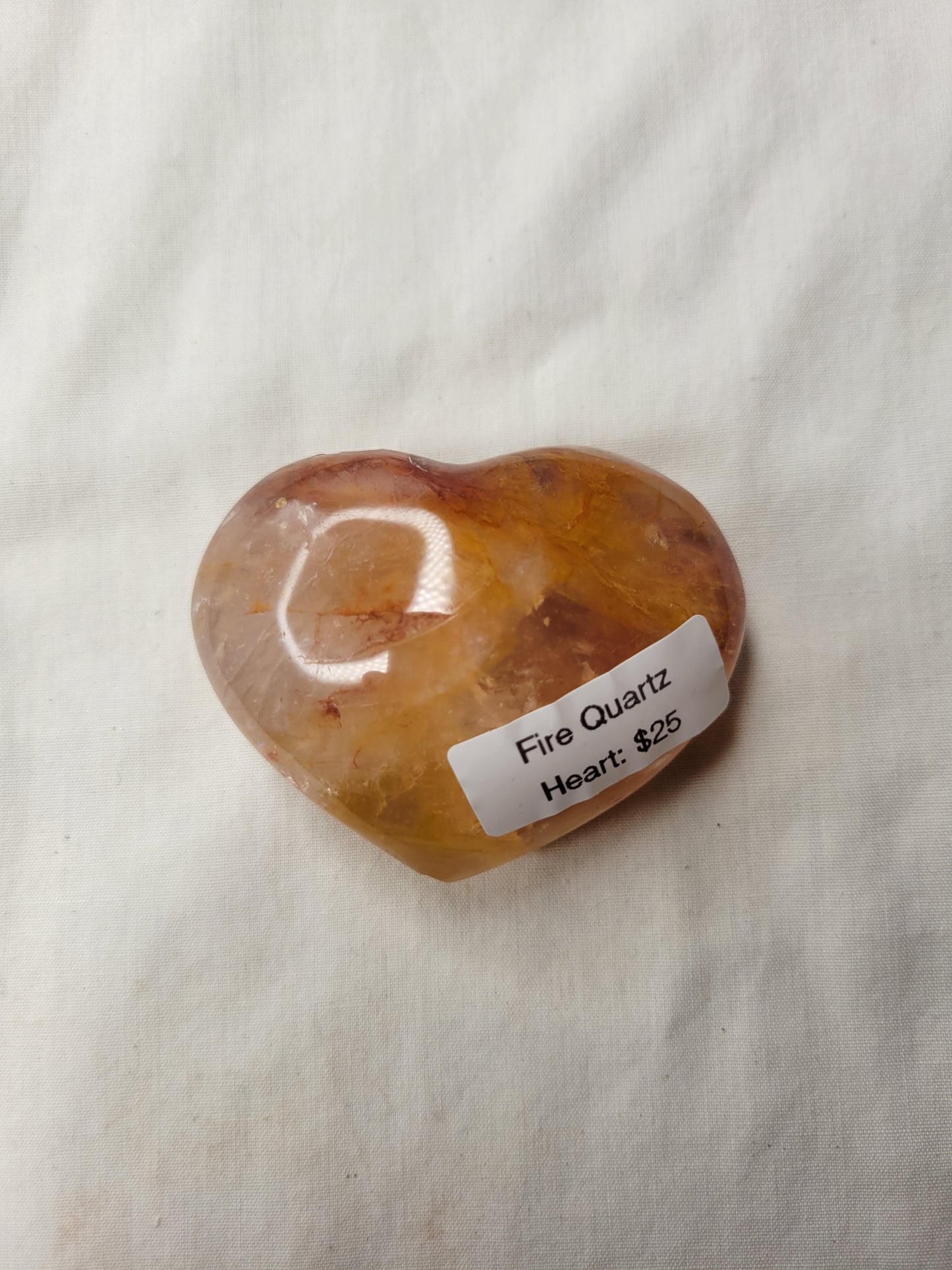 Fire Quartz Heart