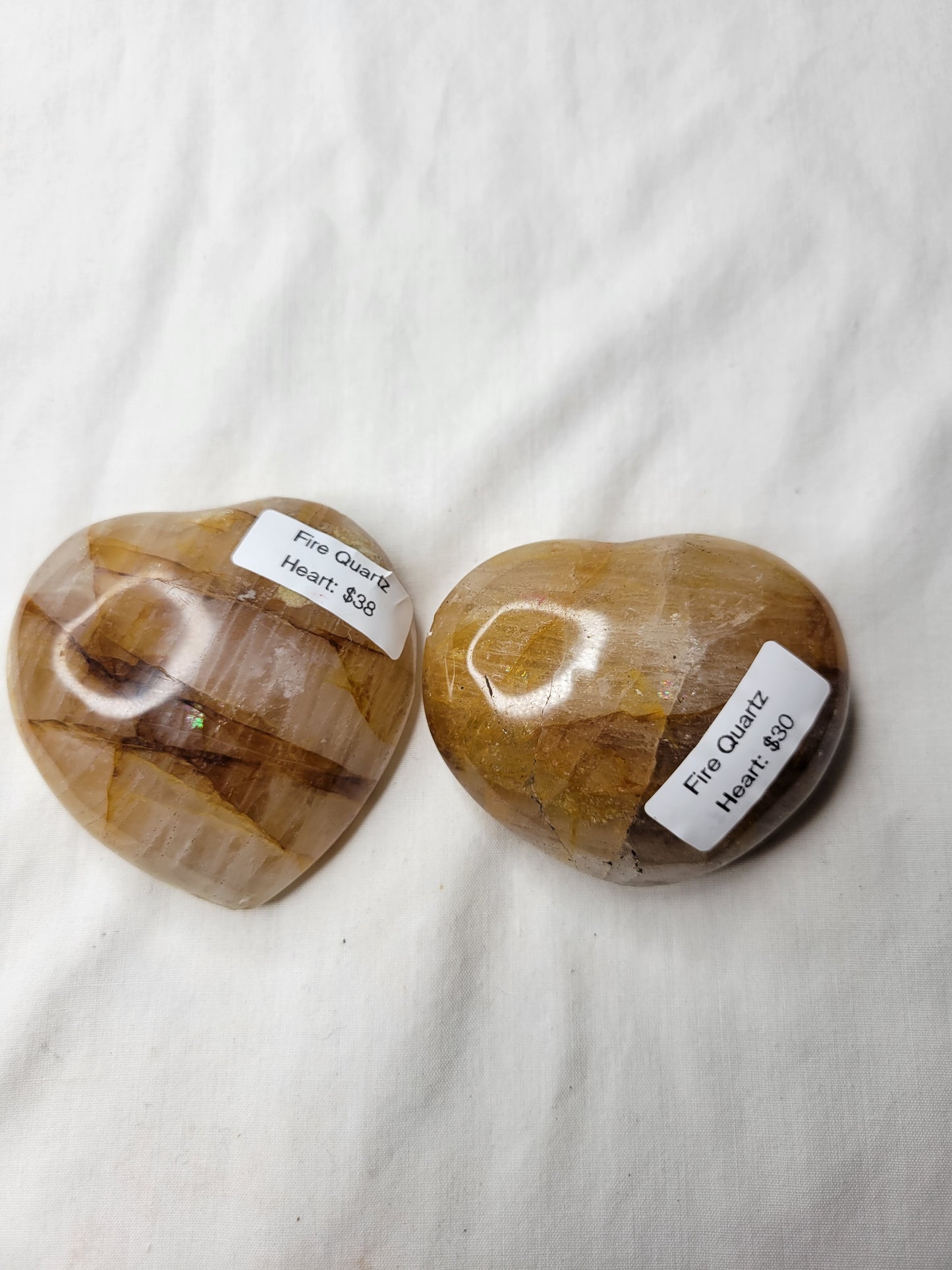 Fire Quartz Hearts