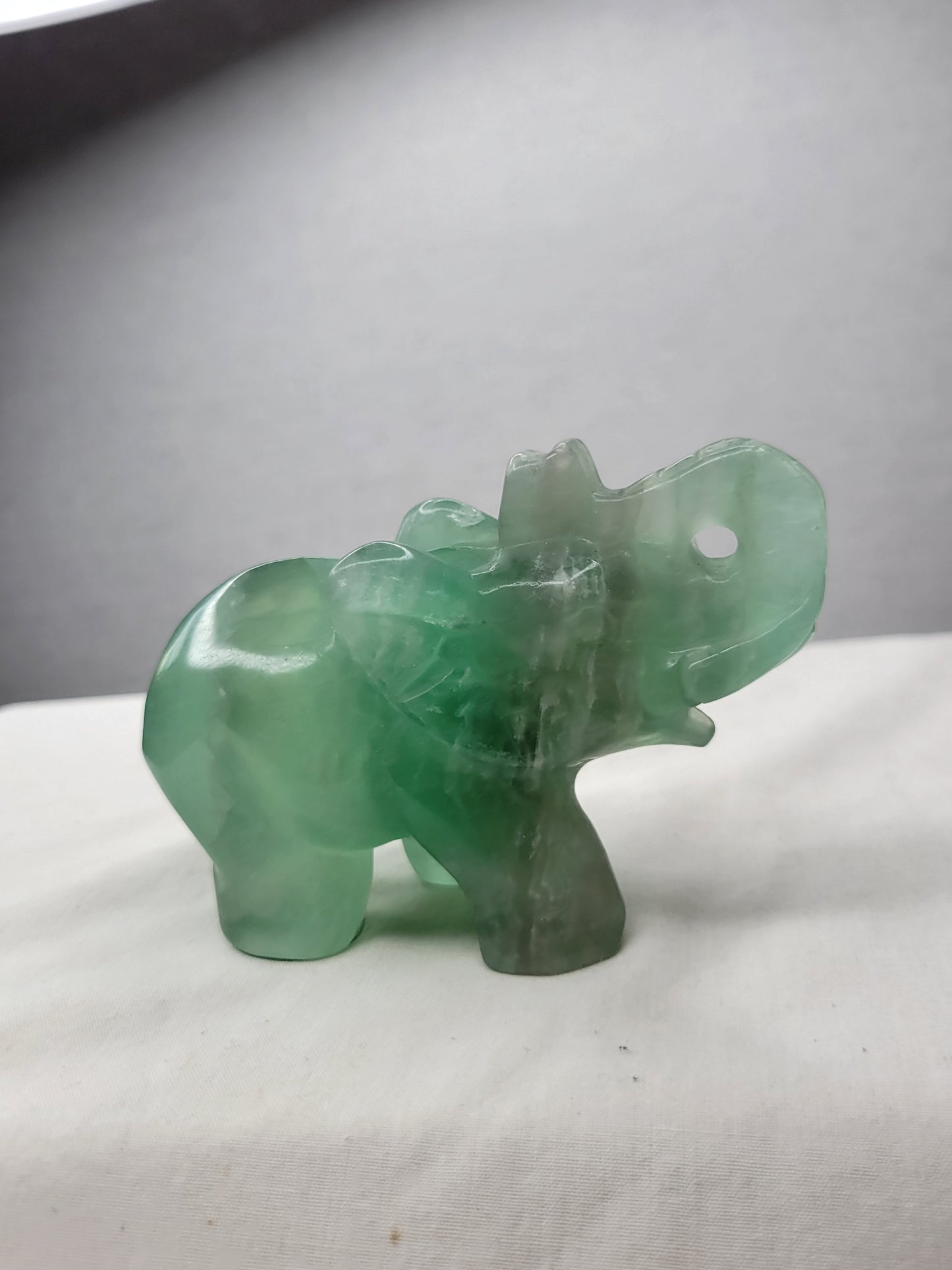 Green Flourite Elephant