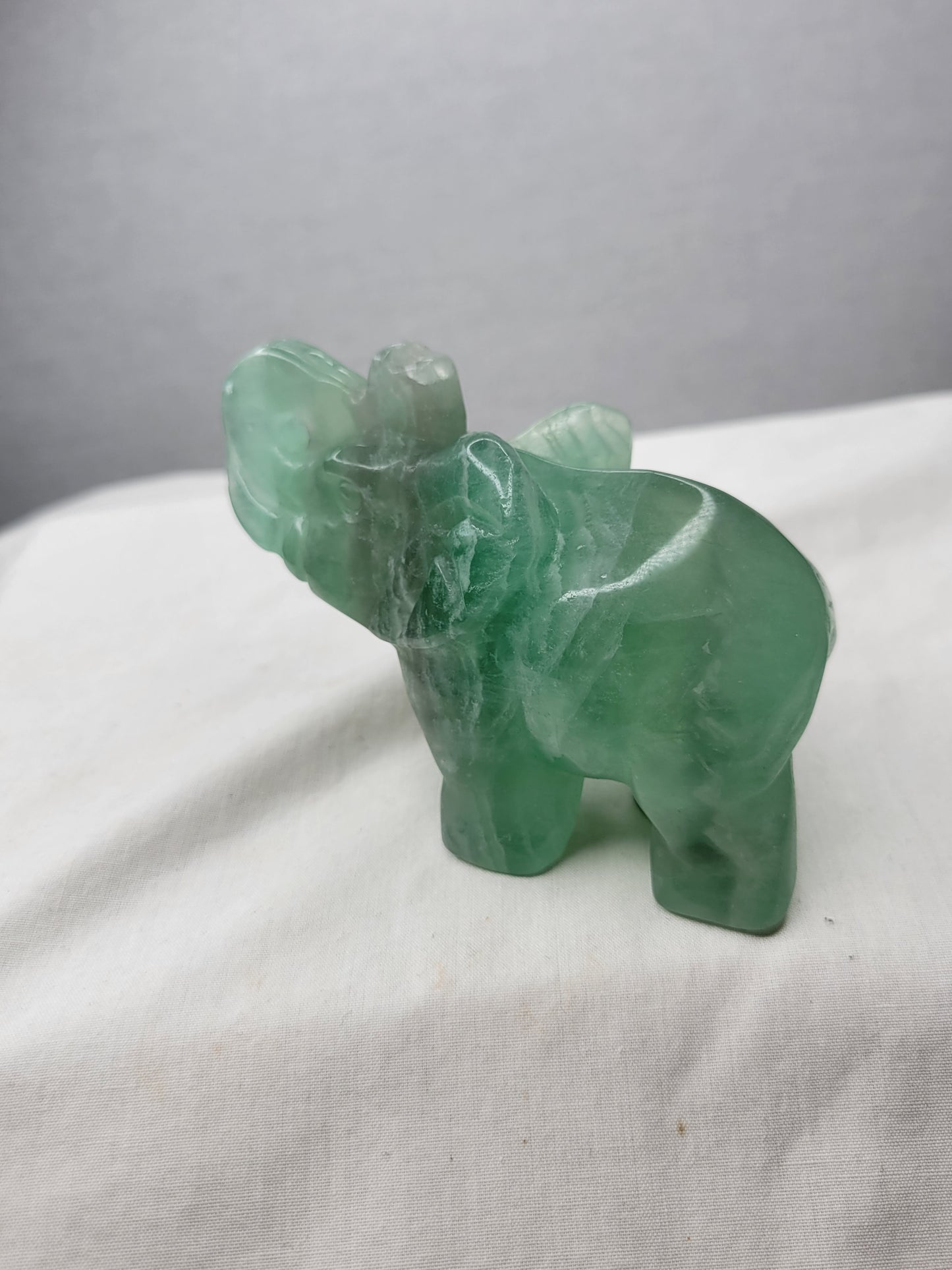 Green Flourite Elephant