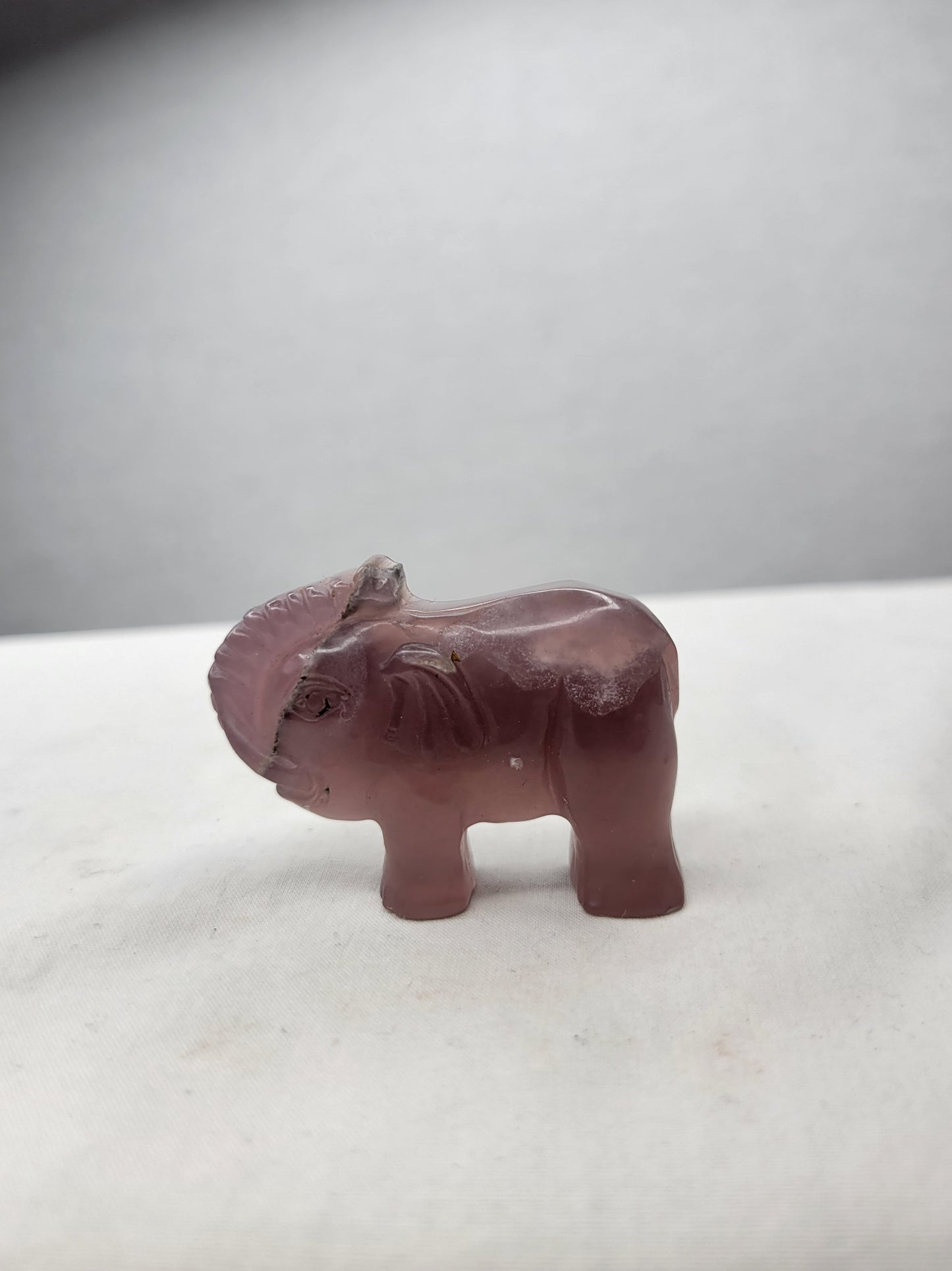 Purple Flourite Elephant