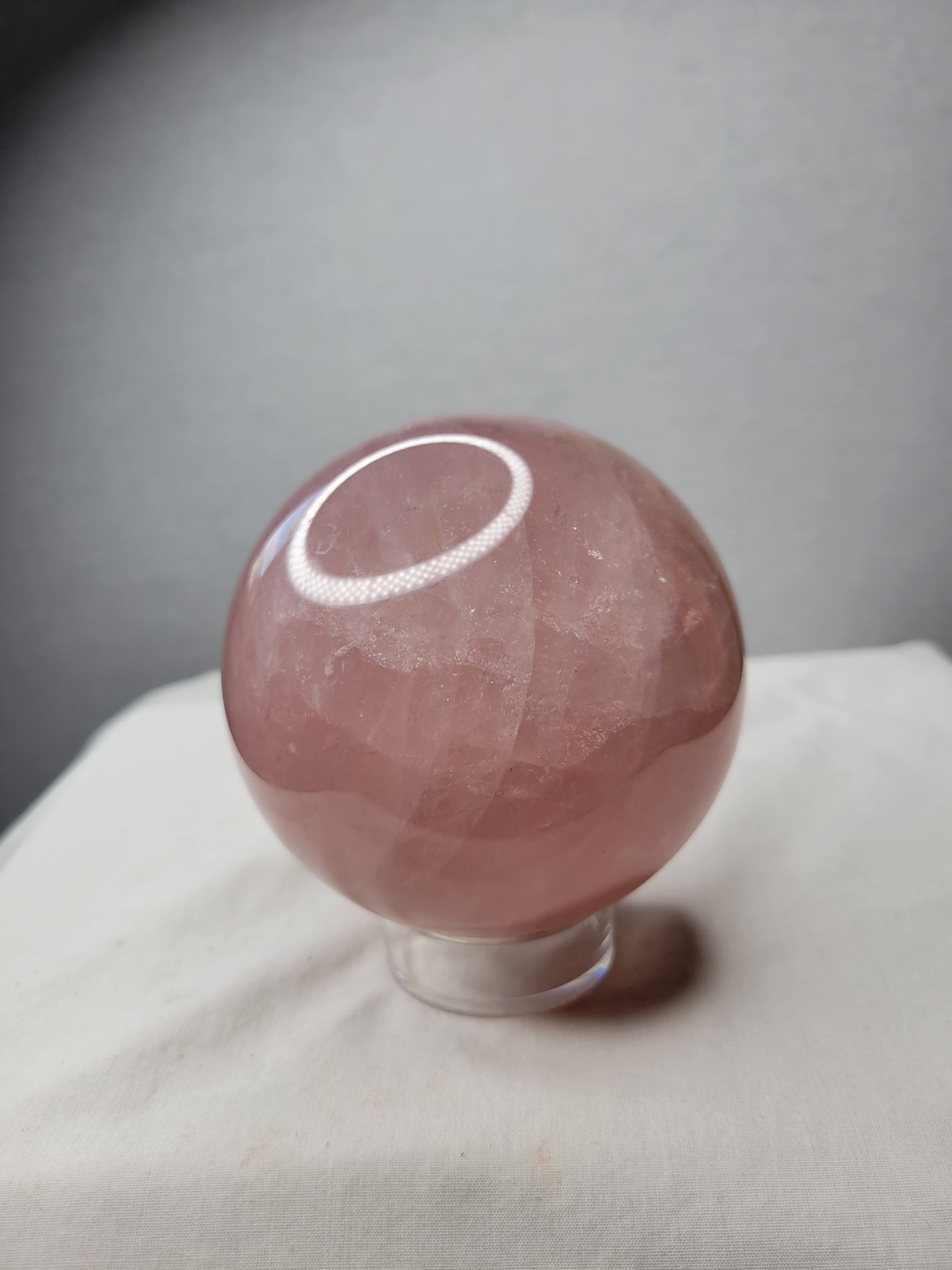 Star Flash Rose Quartz Sphere