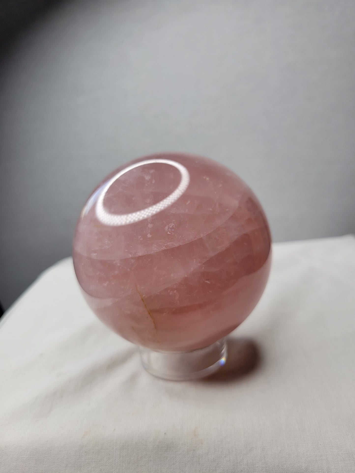 Star Flash Rose Quartz Sphere