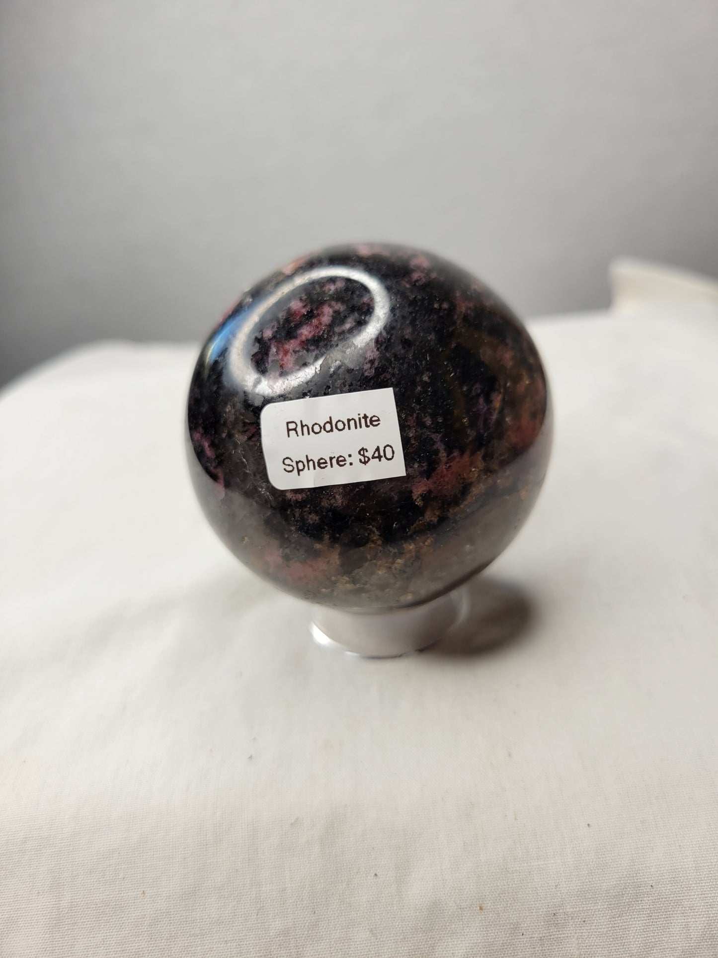 Rhodonite Sphere