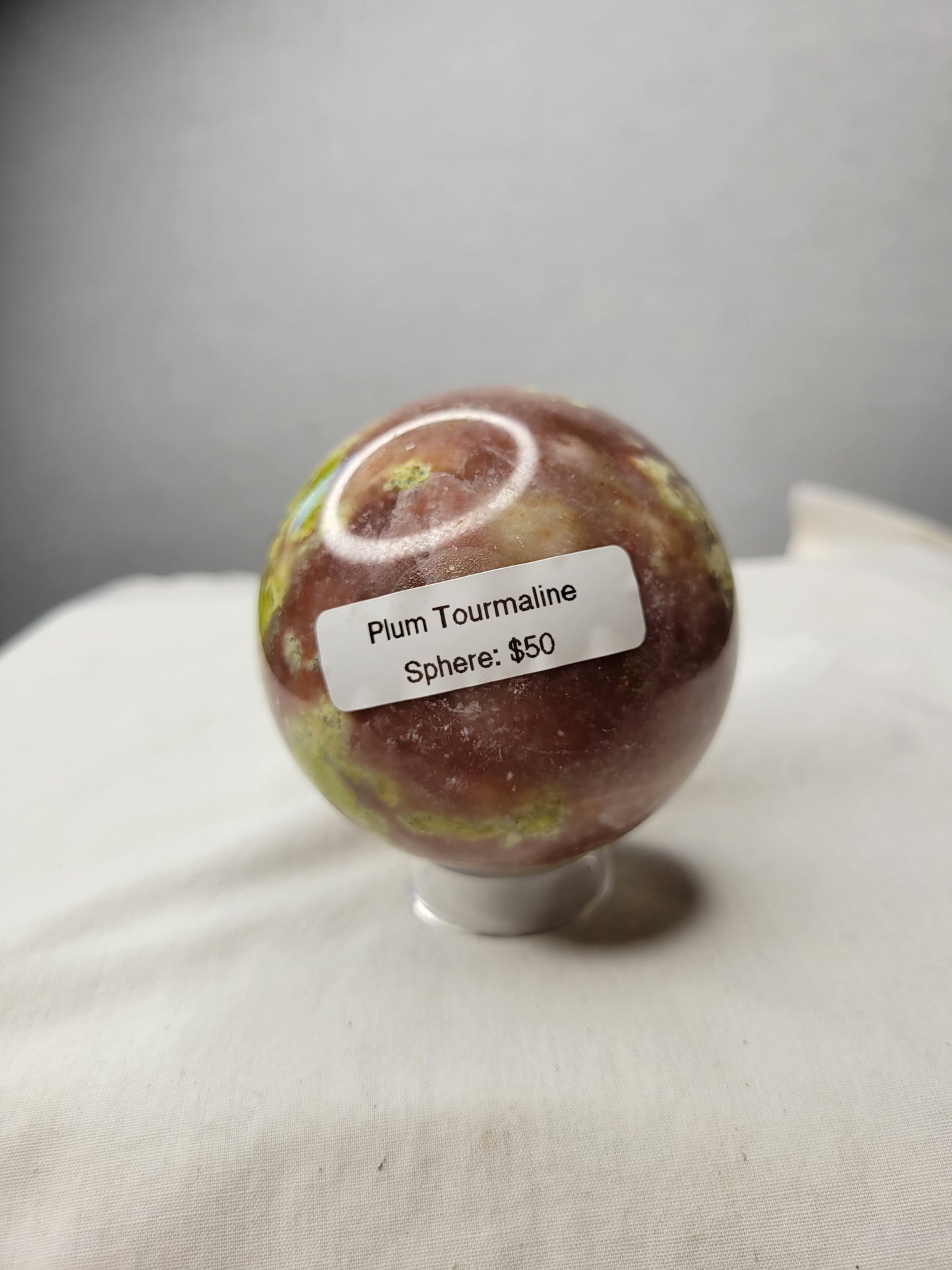 Plum Tourmaline Sphere