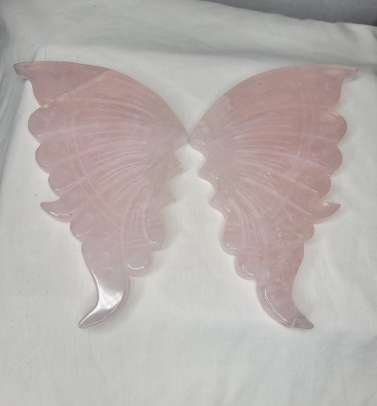 Rose Quartz Butterfly Wings