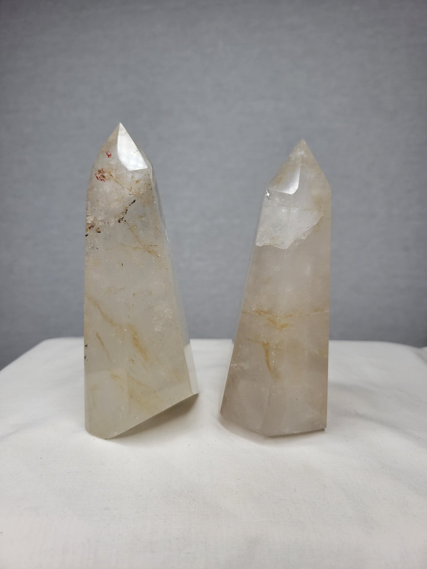 Clear Quartz with some Golden Healer Towers