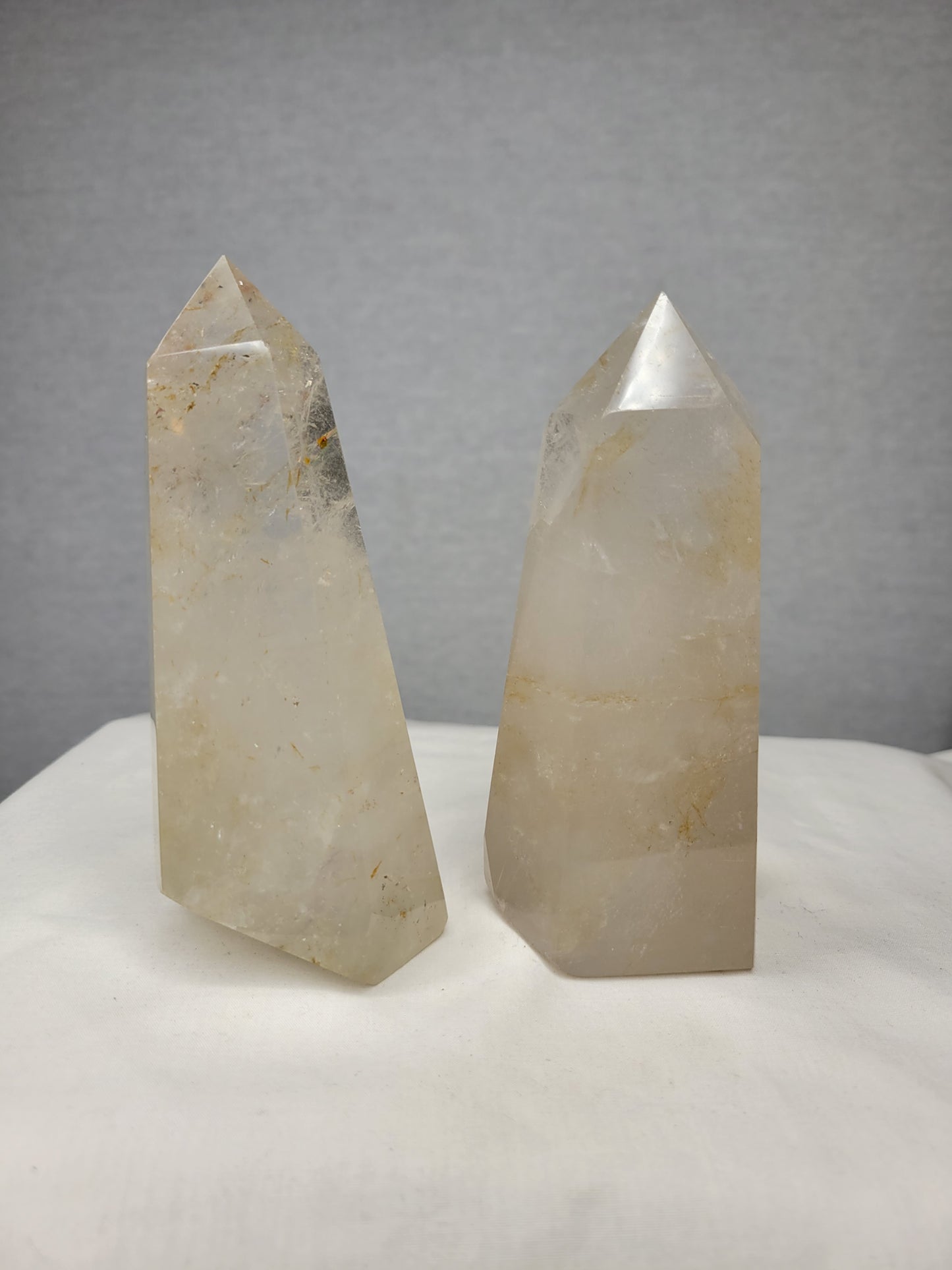 Clear Quartz with some Golden Healer Towers