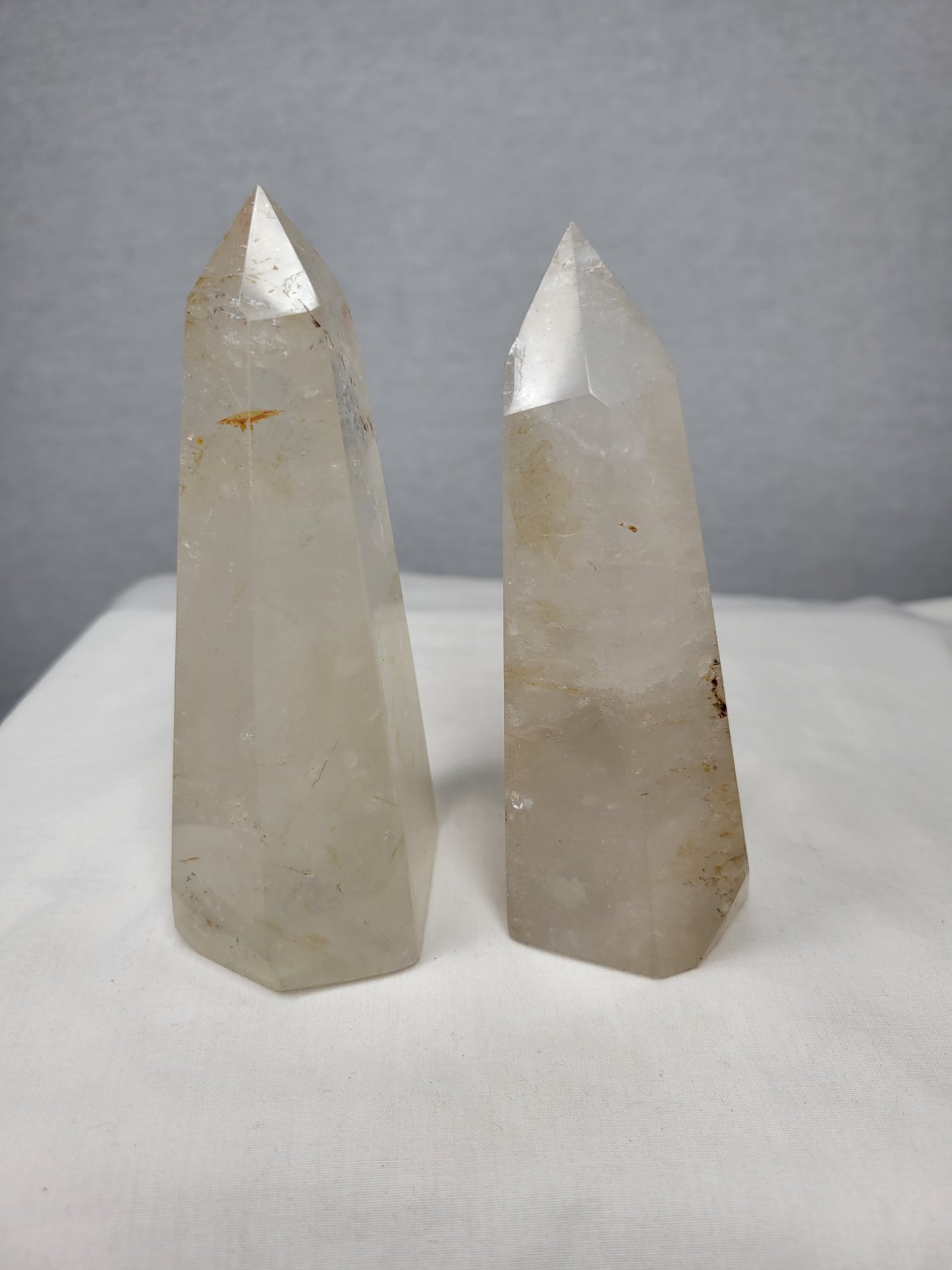 Clear Quartz with some Golden Healer Towers